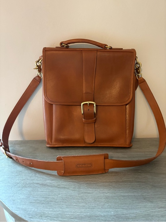 Coach Other - Coach Vintage Leather Emerson Laptop Bag with Brass Hardware